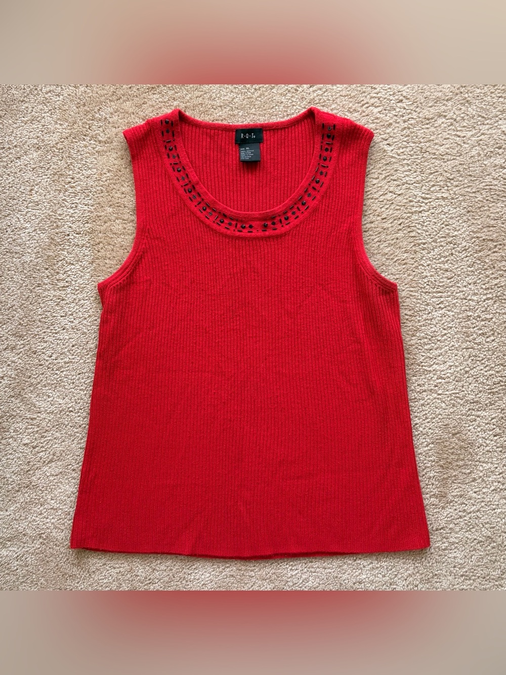 RQT Ribbed Sleeveless Top